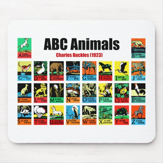 ABC Animals, Charles Buckles (1923) マウスパッド (正面)