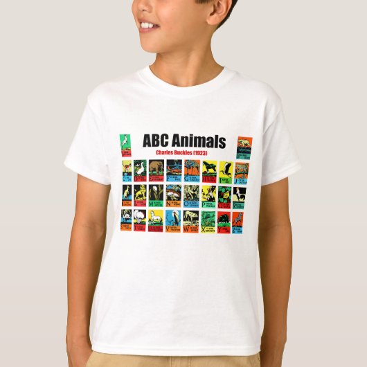 ABC Animals, Charles Buckles (1923) Tシャツ (正面)