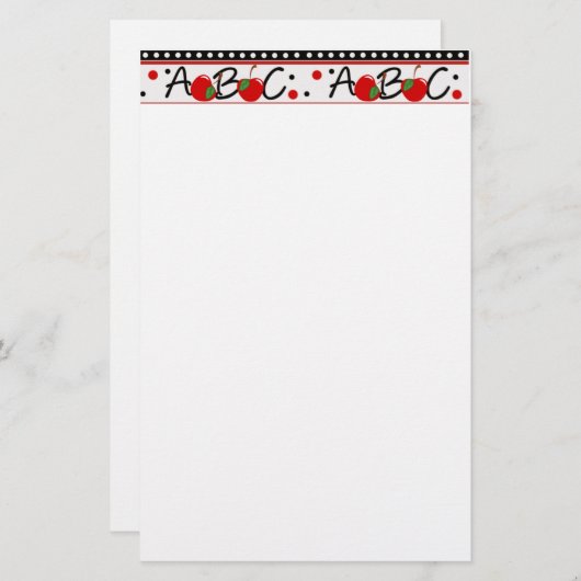 ABC Apple 便箋 (正面/裏面)