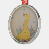 #ABC Art by Children, Easter Duck メタルオーナメント (左)