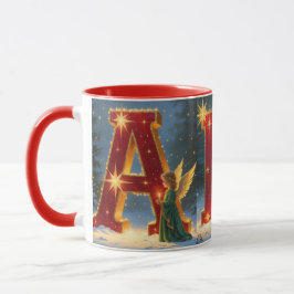 ABC Christmas Mug -Festive Holiday Alphabet Scenes マグカップ