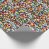 ABC friends alphabet math wrapping paper descripti ラッピングペーパー (角)