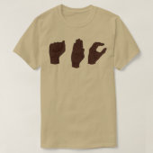 ABC Iの Tシャツ (デザイン正面)