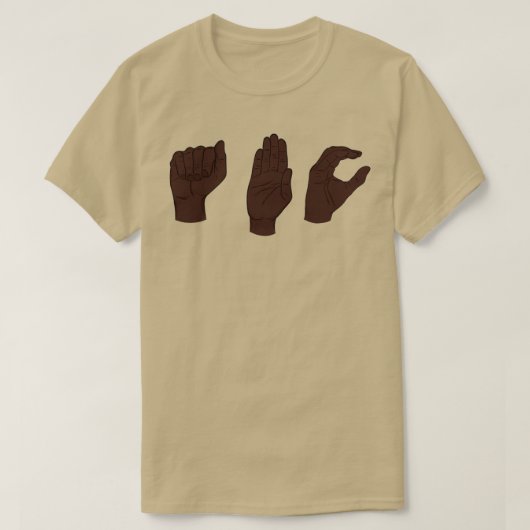 ABC Iの Tシャツ (デザイン正面)