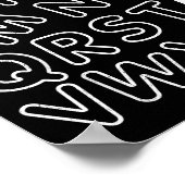 Abc I Love You Alphabet Teachers Day Valentines Da ポスター (角)