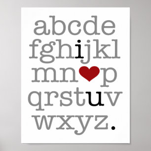 abc i♥u. ポスター
