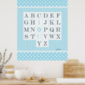 ABC ILOVEU – シェブロン ポスター (キッチン)