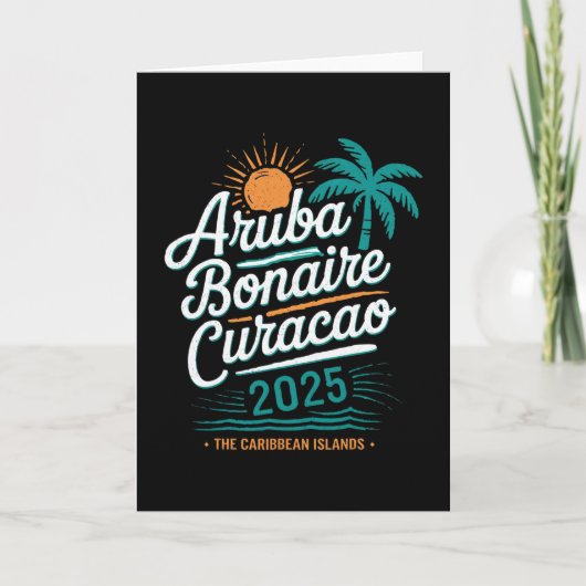 Abc Islands Aruba Bonaire Curaçao Cruise Vacation  カード (正面)