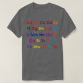 ABC learning Alphabet  Tシャツ (デザイン正面)