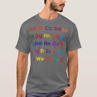 ABC learning Alphabet  Tシャツ