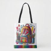 ABC LOOK AT ME – バックトートバッグを参照 トートバッグ (正面)