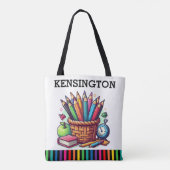 ABC LOOK AT ME – バックトートバッグを参照 トートバッグ (裏面)