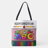 ABC LOOK AT ME – バックトートバッグを参照 トートバッグ (正面)