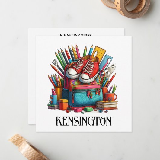 ABC LOOK ME - SEE BACK ノートカード (正面/裏面インサイチュ)