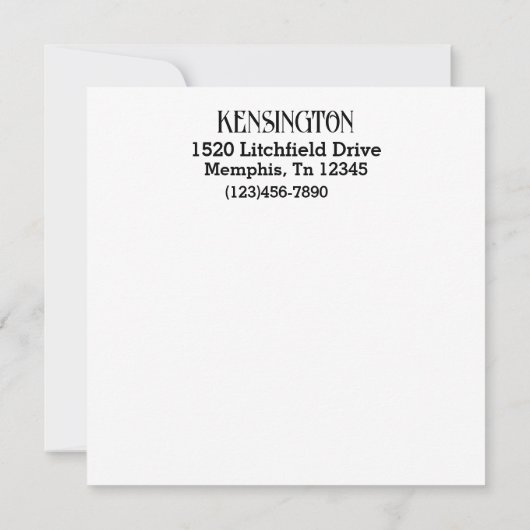 ABC LOOK ME - SEE BACK ノートカード (裏面)