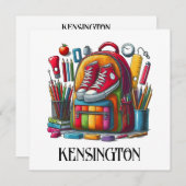 ABC LOOK ME - SEE BACK ノートカード (正面/裏面)