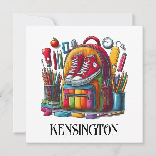 ABC LOOK ME - SEE BACK ノートカード (正面)