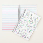 ABC on Starry Background – プラクティス(5.5"x8.5") ノートブック (内側)