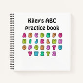 ABC practice notebook personalized ノートブック (正面)