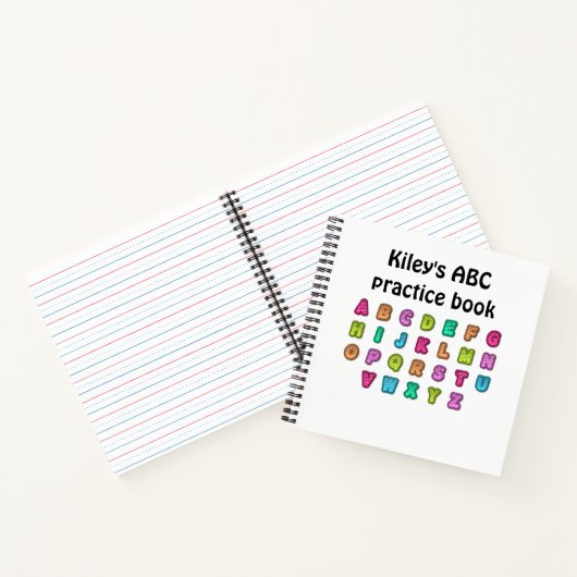 ABC practice notebook personalized ノートブック (内部)