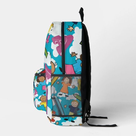 ABC School Children - Clouds  プリントバックパック (右)
