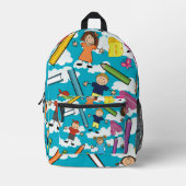 ABC School Children - Clouds  プリントバックパック (正面)