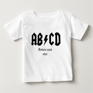 ABCDの未来のロックスター ベビーTシャツ