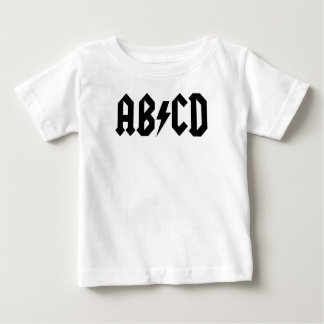ABCDのTシャツ ベビーTシャツ