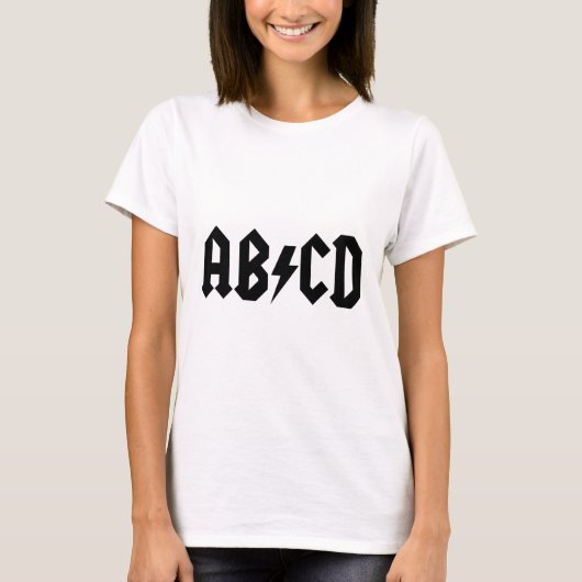 ABCD項目 Tシャツ (正面)