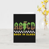 Abcd クラックに戻る 学校に復帰する少年少女のお茶会 カード (黄色い花)