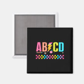 Abcd バックトゥスクールTシャツ マグネット (正面/裏面)