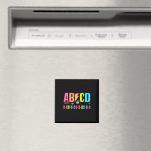 Abcd バックトゥスクールTシャツ マグネット (インサイチュ (食洗機))
