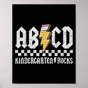 Abcd 幼稚園 Rocks 鉛筆 稲妻 先生 ポスター