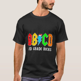 Abcd 3年生 ロックス男子 転入 転校 先生 tシャツ