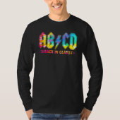 Abcd Back In Class Tie Dye Back To School Teacher Tシャツ (正面)