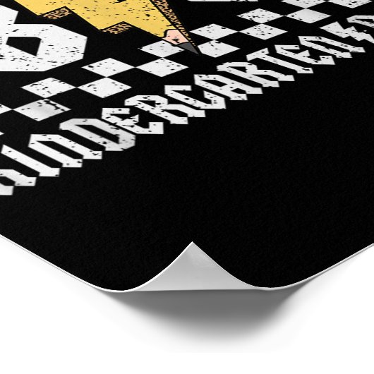 Abcd Kindergarten Rocks Pencil Lightning Teachers  ポスター (角)