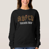 ABCD Rocks Teachers Back To School Leopard Student スウェットシャツ (正面)