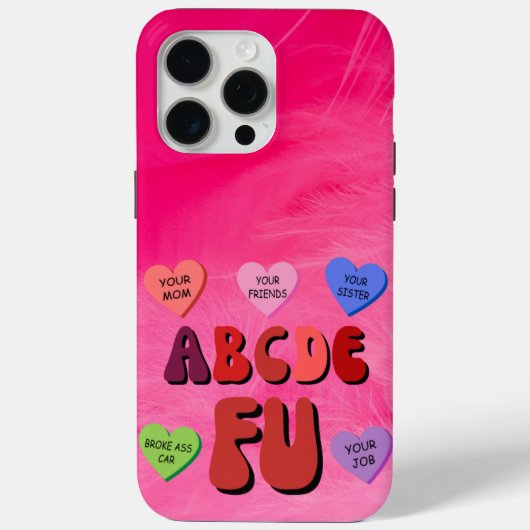 Abcde FU バレンタインデー Case-Mate iPhoneケース (裏面)