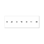 ABCDEFG垂直スタンプ セルフインキングスタンプ (デザイン)