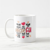 Abcdefu And Your Mom And Your Sister And Your Job コーヒーマグカップ (左)