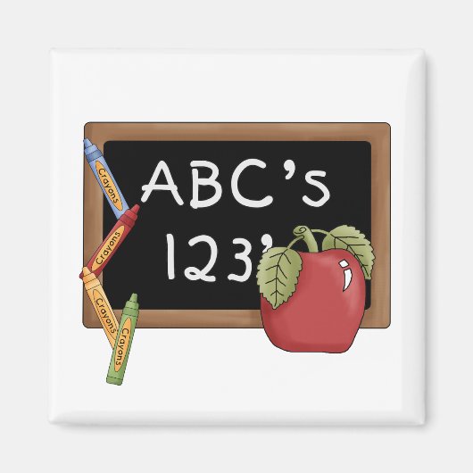 Abcs 123s Tシャツとギフト マグネット (正面)