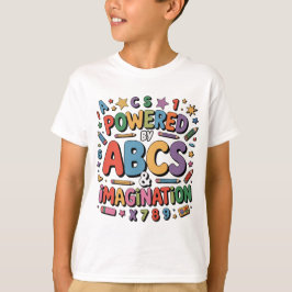 ABCs & Imagination - Colorful Kids Learning Fun Tシャツ