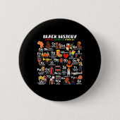 Abcs Of Black History Month Pride Live It Learn It 缶バッジ (正面)