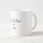 ABCs of Life Specialty Mug ジャンボコーヒーマグカップ (正面右)
