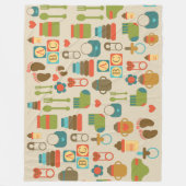 ABDLのかわいいパターン| Baby4Life | BabyCute フリースブランケット (正面)