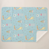 ABDLのかわいい毛布|極度のかわいい| Adultbaby シェルパブランケット (正面(横))