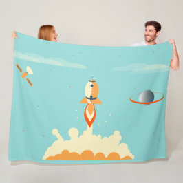 ABDLはIロケットの船毛布I Baby4lifeの一面をおおいます フリースブランケット