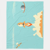 ABDLはIロケットの船毛布I Baby4lifeの一面をおおいます フリースブランケット (正面)