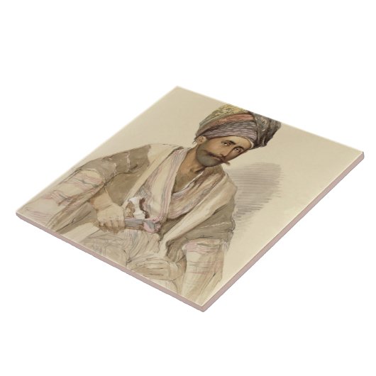 Abdullah - Bitlis 1852年からのクルド人 タイル (側面)