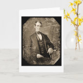 Abeリンカーンの銀板写真1846年 カード (黄色い花)